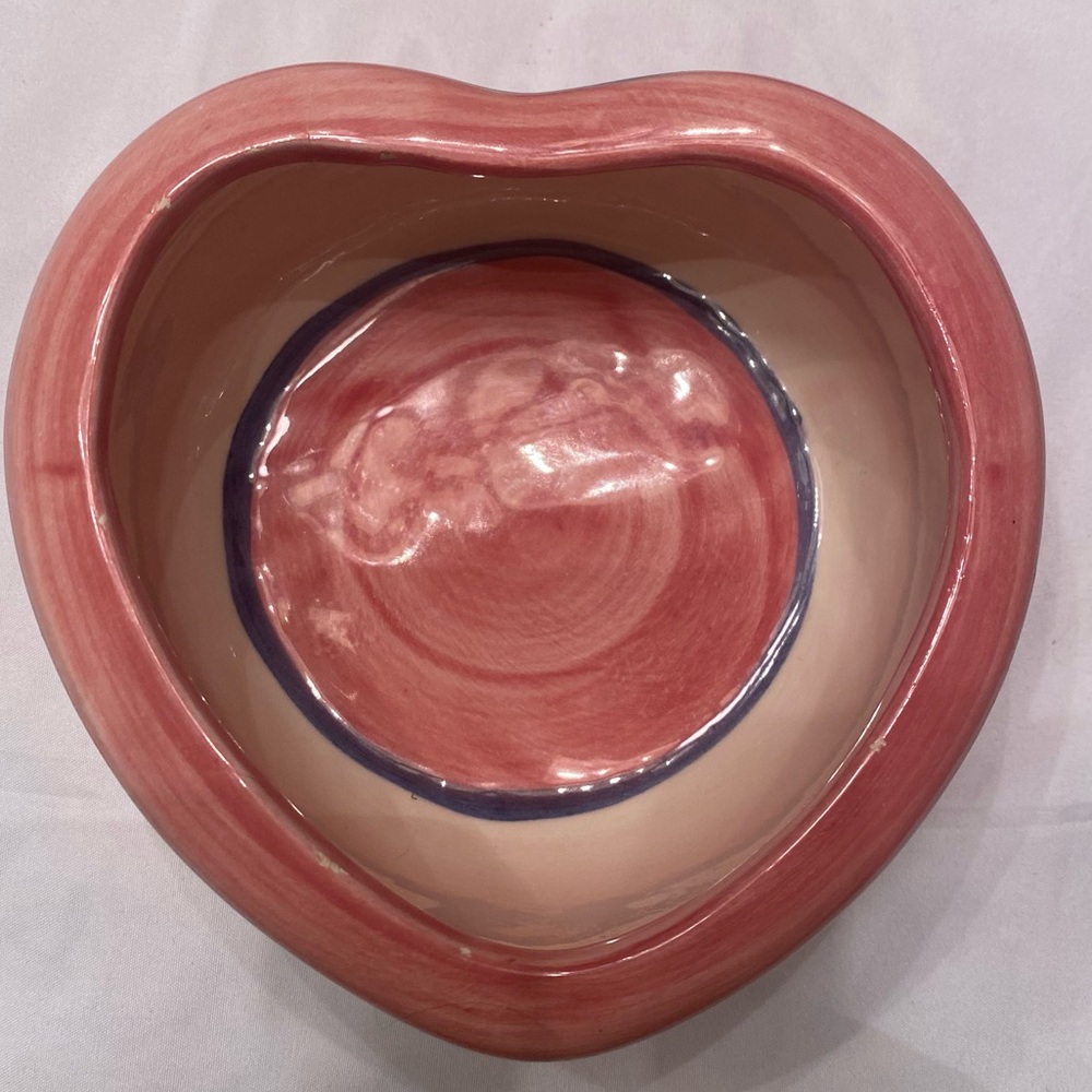 Vintage Gail Pittman NOVAK design small  Heart shaped bowl